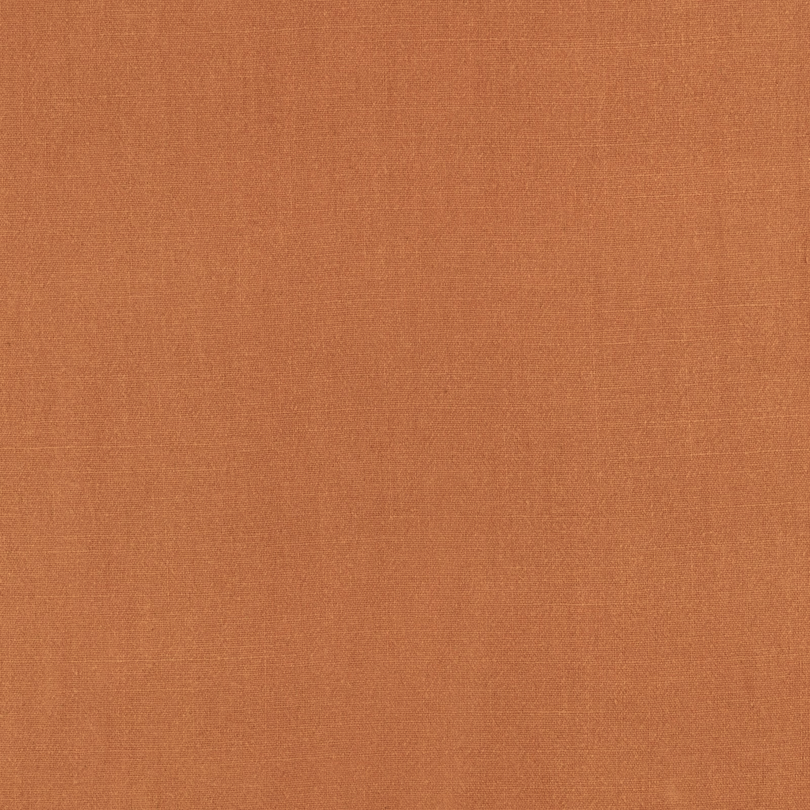 Warm burnt terracotta plain weave with subtle horizontal and vertical texture