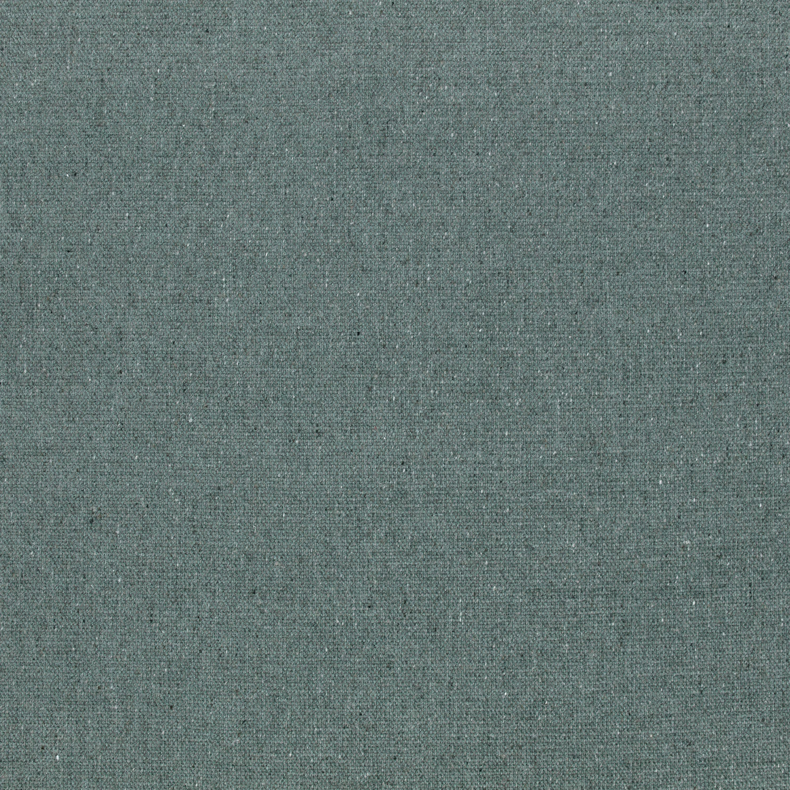 Close-up of muted balsam green woven fabric with fine tonal flecks