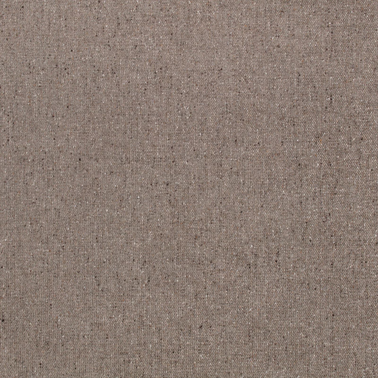 Muted chestnut-brown woven fabric with fine darker flecks and softly grainy surface