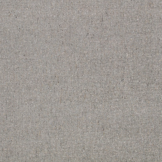 Close-up of cool grey plain weave with fine charcoal and white flecks
