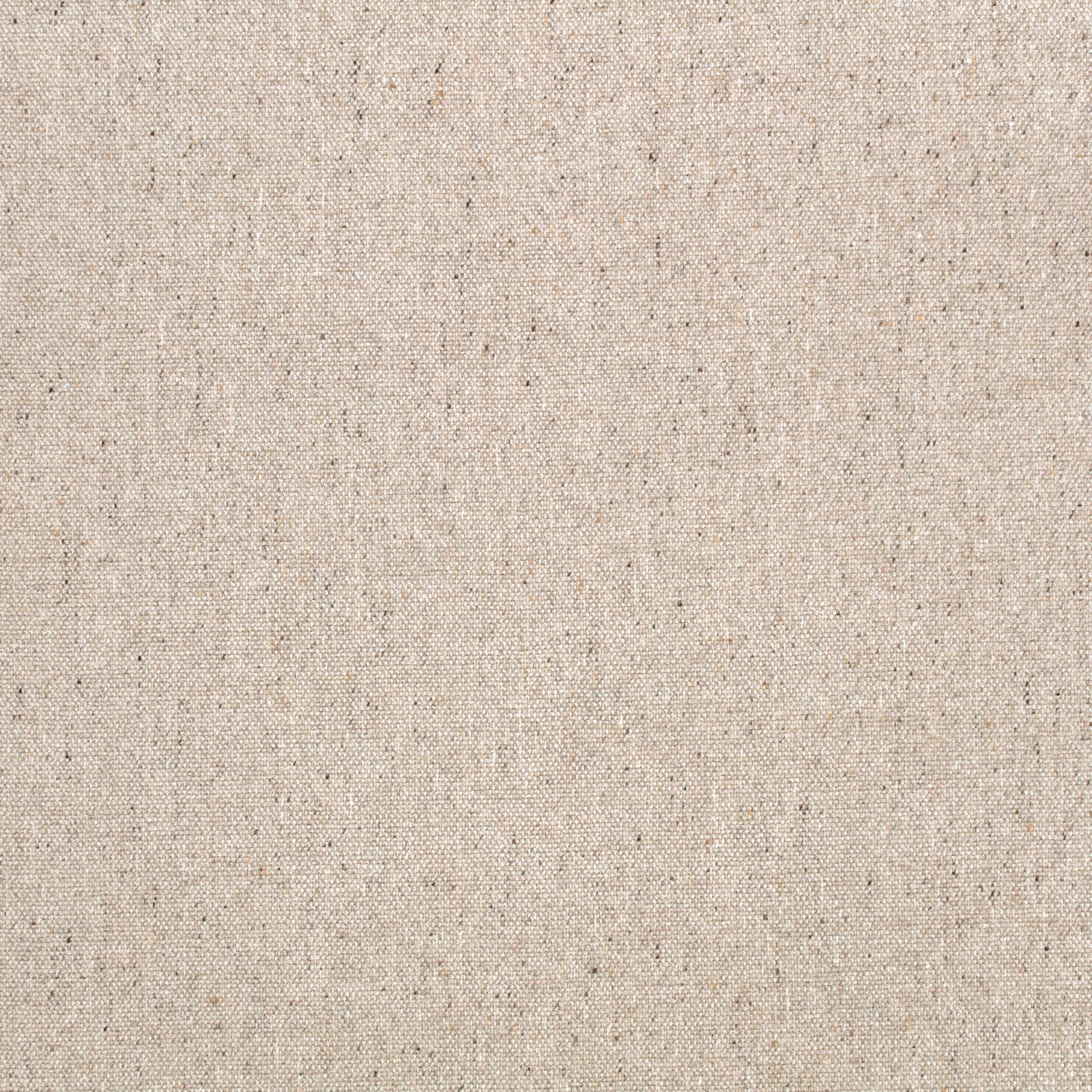 Pale warm beige woven fabric with tiny brown flecks and a tactile fine grid