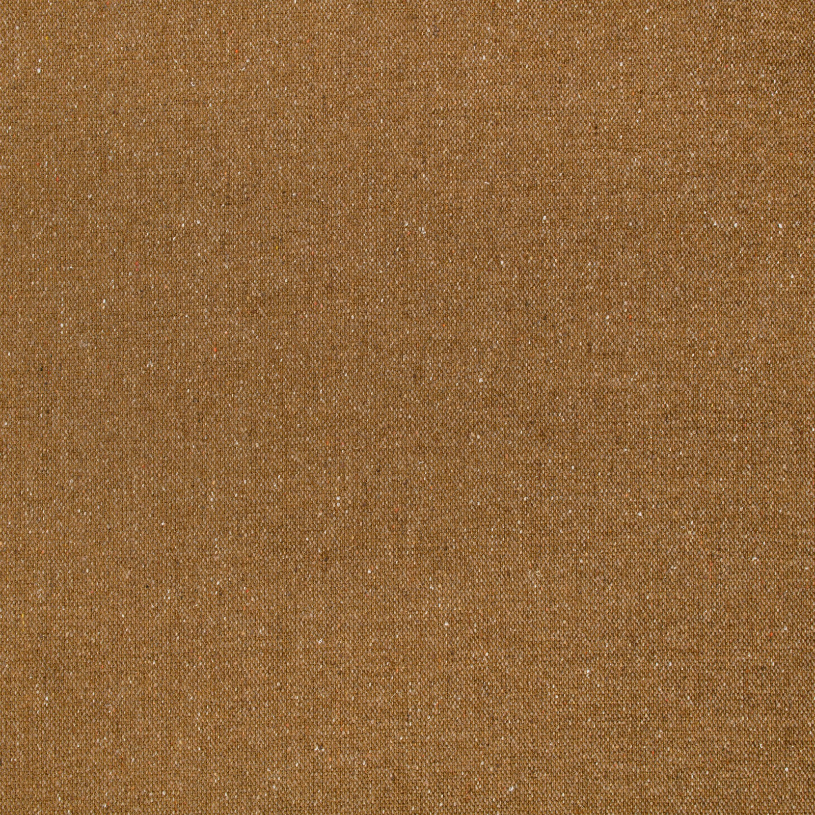 Warm mustard-ochre woven textile with fine pale flecks and a matte surface