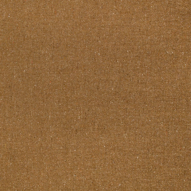 Warm mustard-ochre woven textile with fine pale flecks and a matte surface