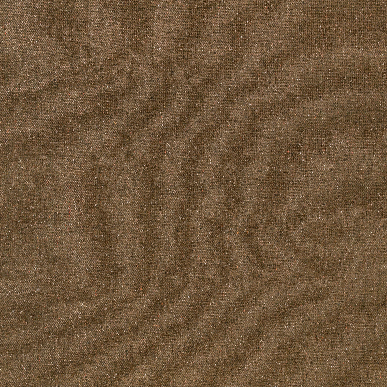 Warm ochre-brown woven swatch with fine flecks and a softly irregular surface
