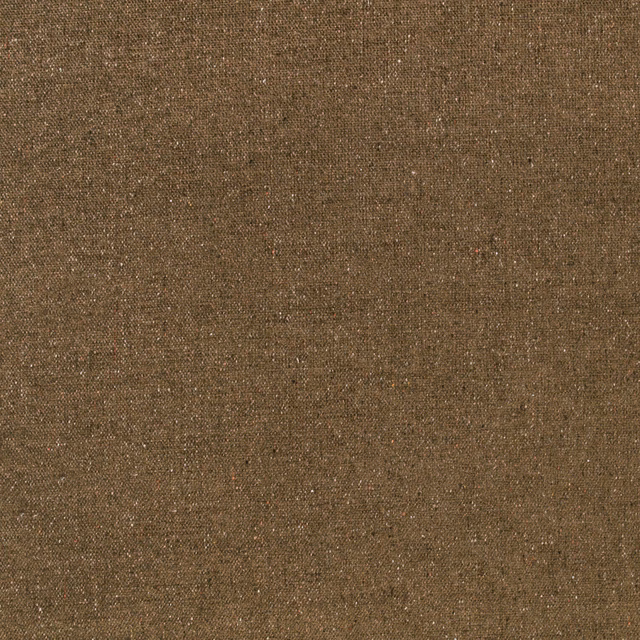 Warm ochre-brown woven swatch with fine flecks and a softly irregular surface