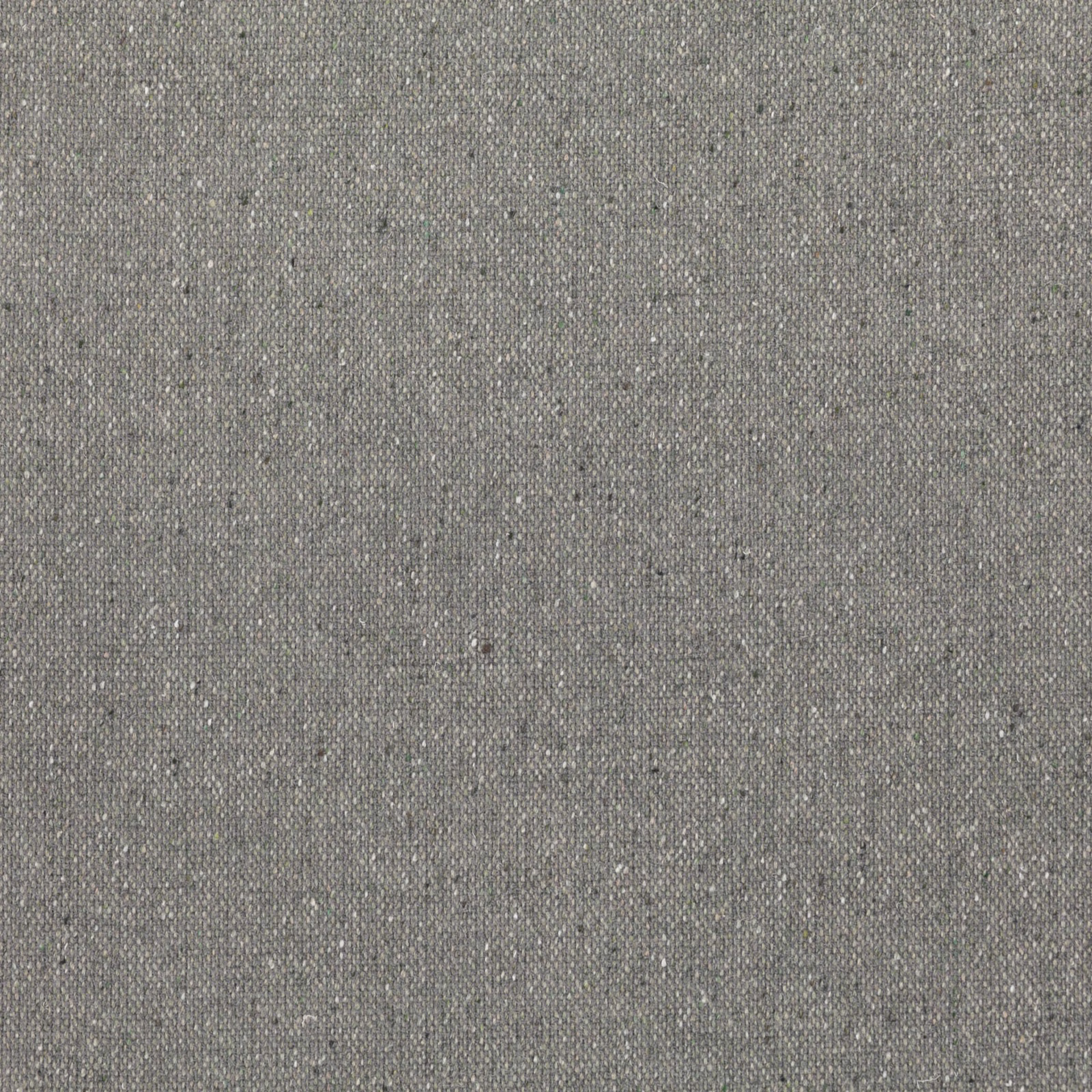 Muted olive-grey woven textile with fine peppered flecks and a close texture