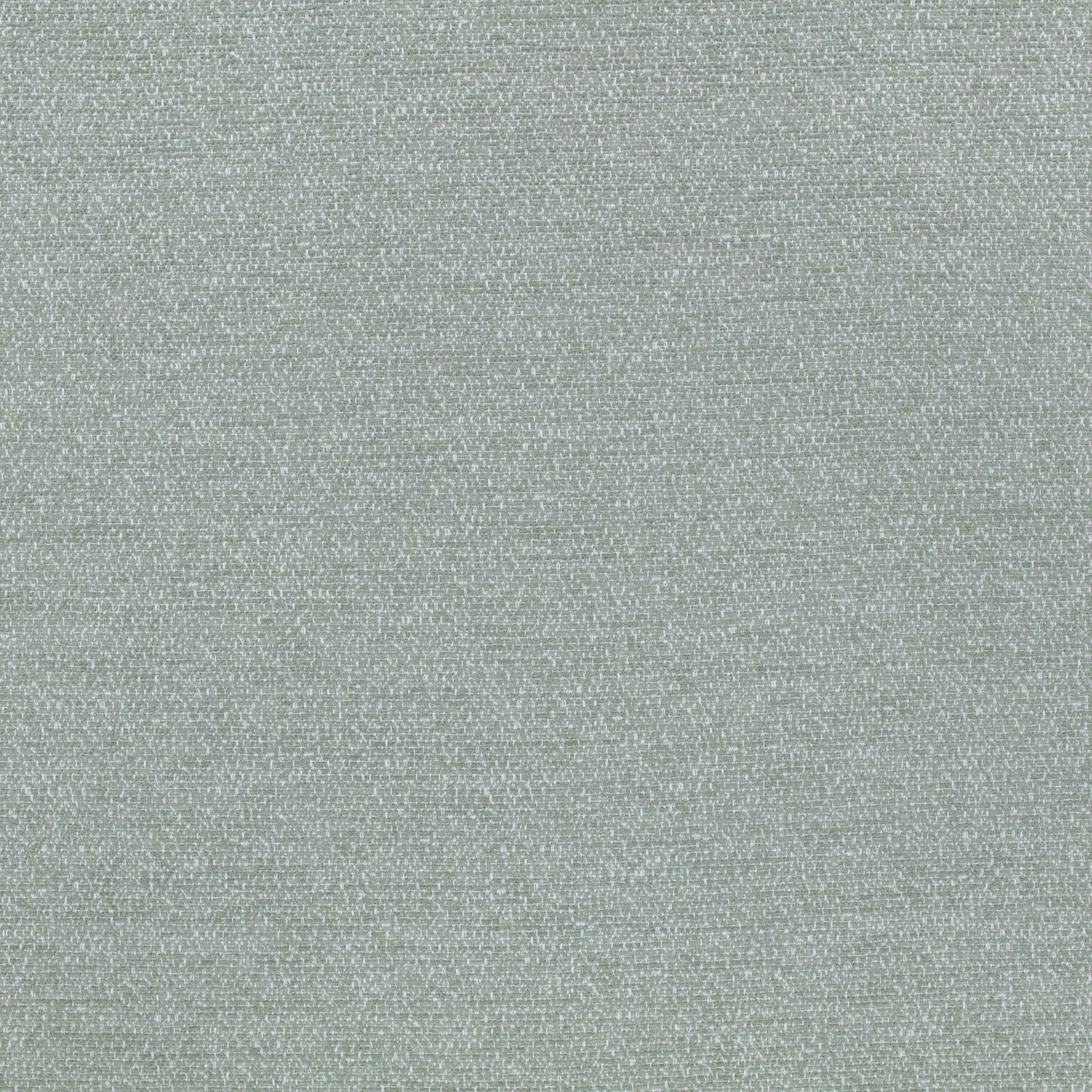 Close-up of softly mottled seafoam-grey woven fabric with fine tonal texture