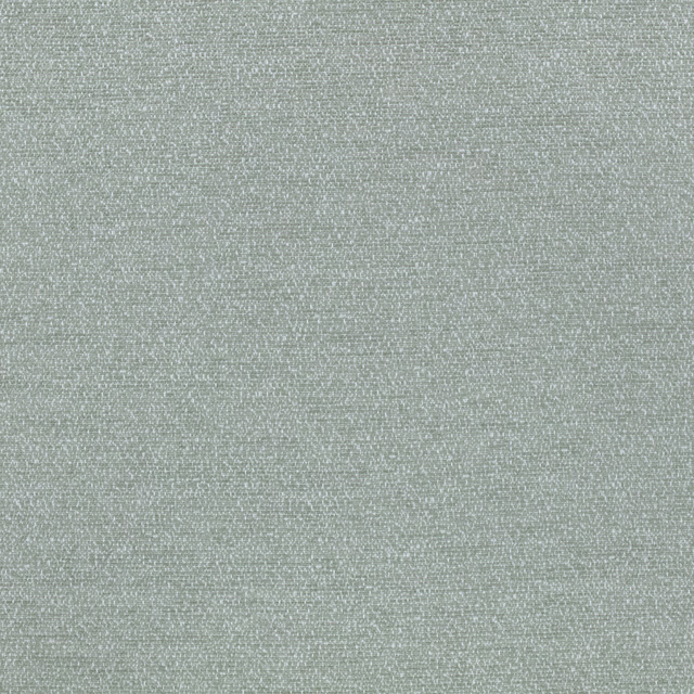 Close-up of softly mottled seafoam-grey woven fabric with fine tonal texture