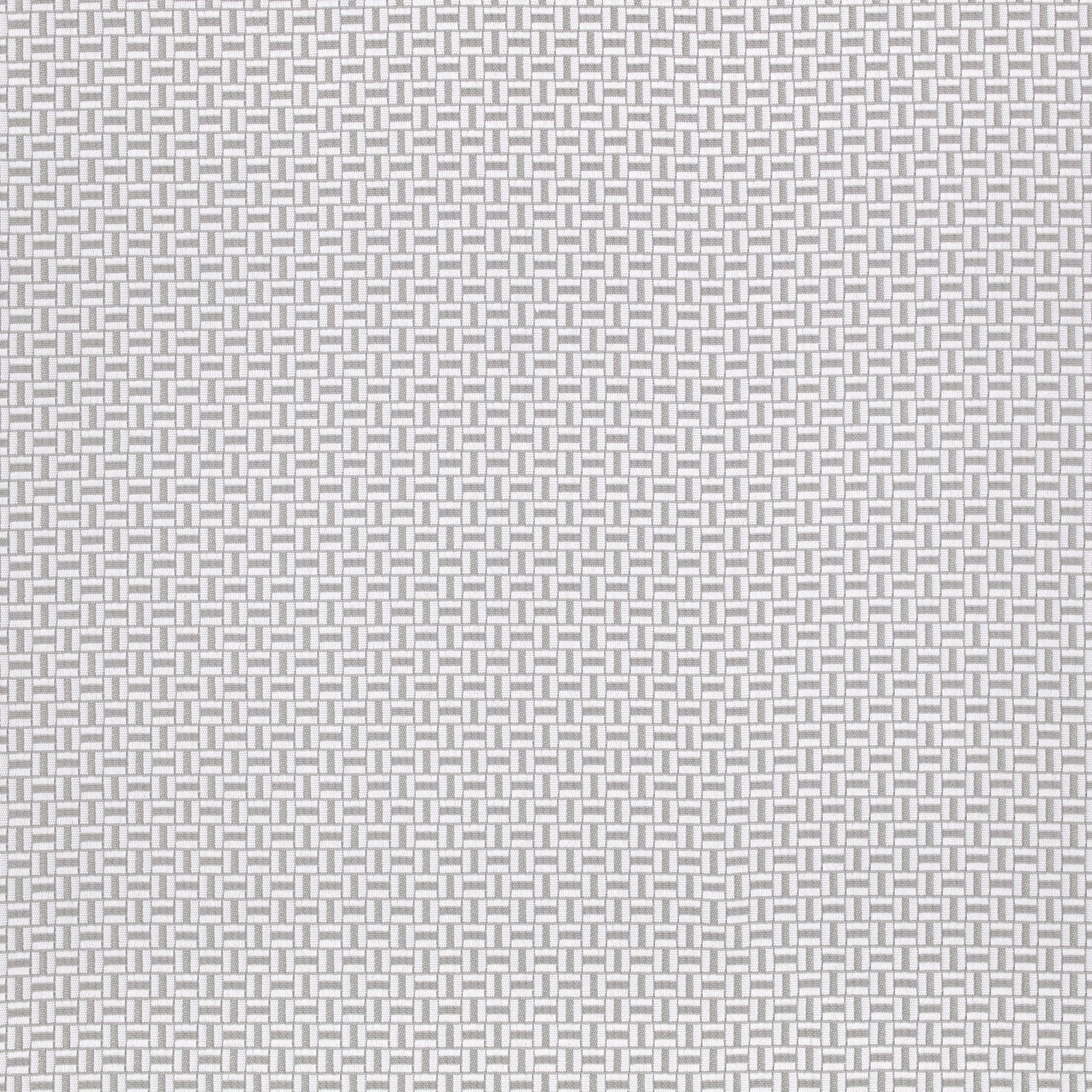 Cool grey Stack Gris fabric showing a small interlocking rectangular weave