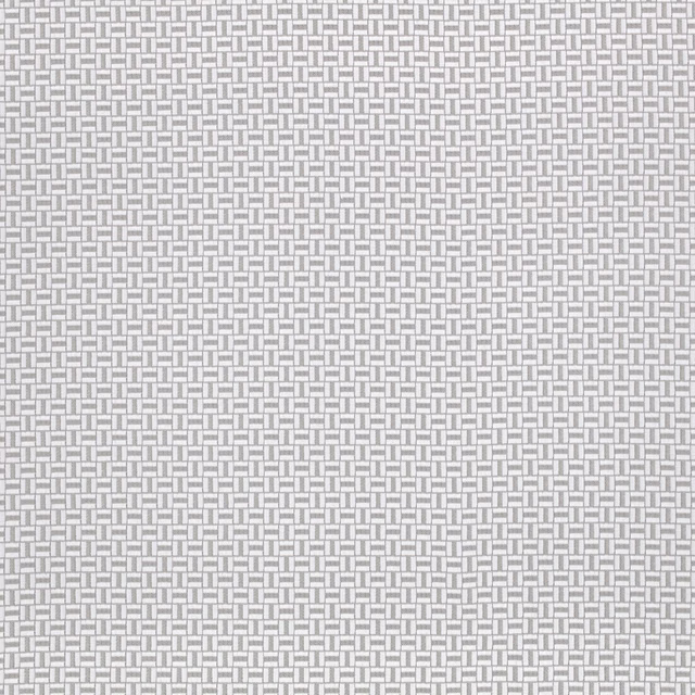 Cool grey Stack Gris fabric showing a small interlocking rectangular weave