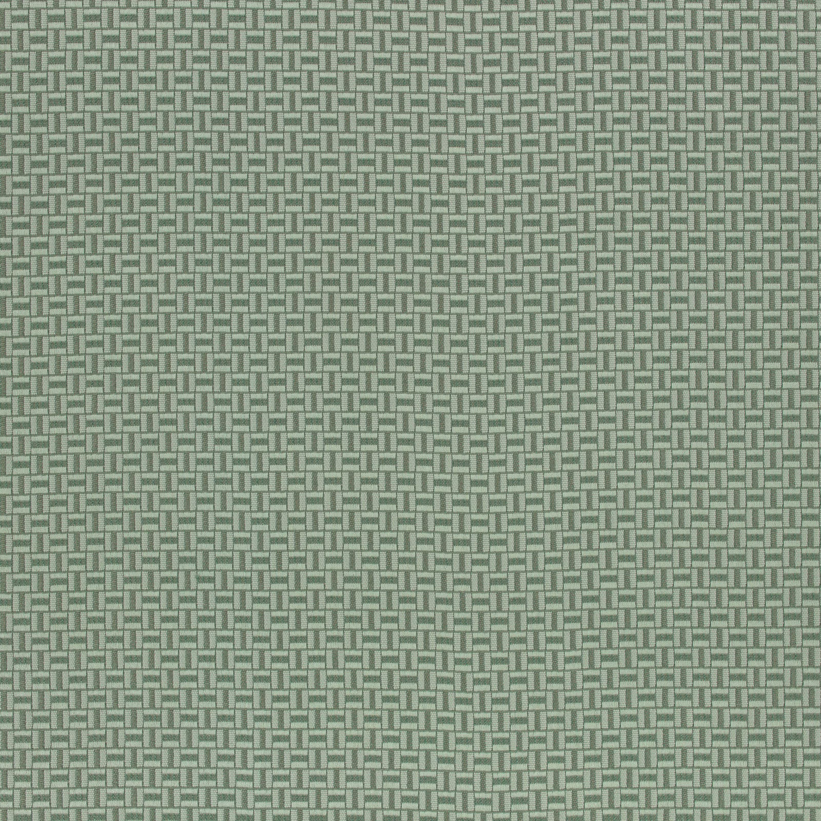 Muted nettle-green fabric with a small interlocking basketweave geometric texture