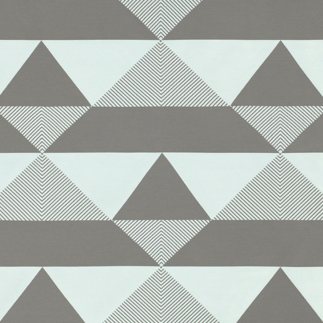 Cool grey and ice-blue geometric triangles with fine diagonal striped diamond details