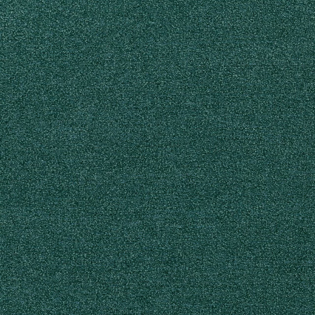Close-up of deep balsam teal fabric with a fine, mottled woven texture