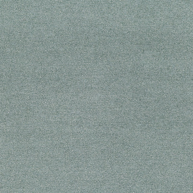 Close view of muted marine blue-green fabric with a fine flecked woven texture