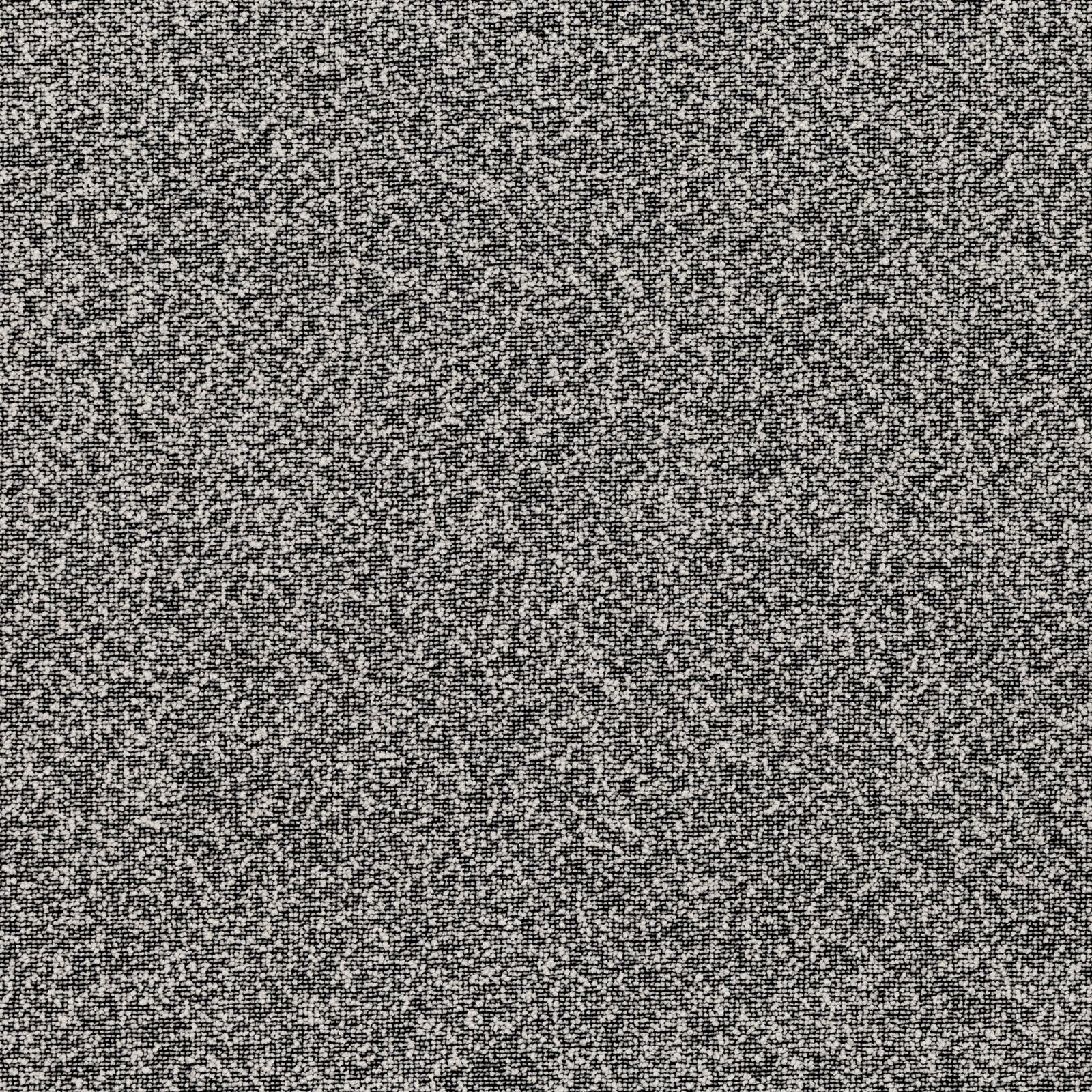 Close-up of Gobi Monochrome's dense black-and-white flecked woven texture