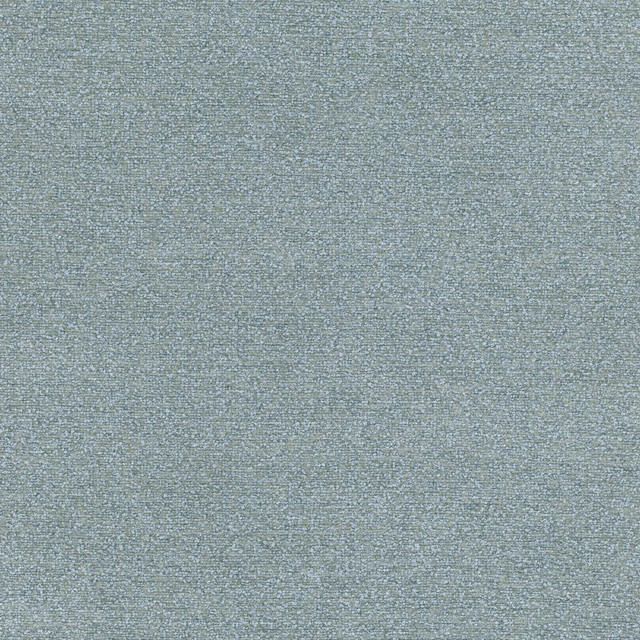 Close-up of muted smoke-blue fabric with a fine, softly mottled woven texture