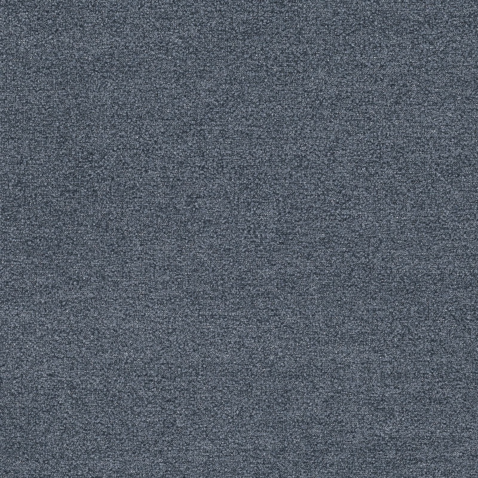 Close view of cool steel-grey fabric with a fine, peppered woven texture