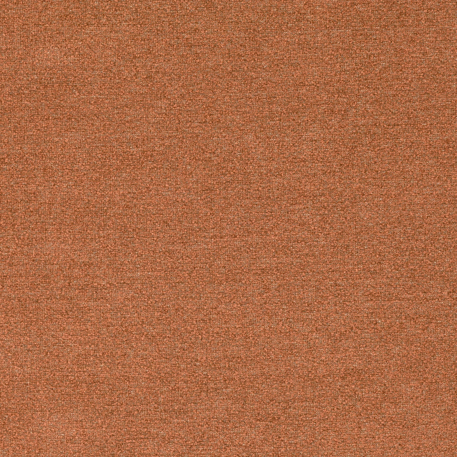 Close-up of Gobi Terracotta’s warm russet plain weave with fine flecked texture