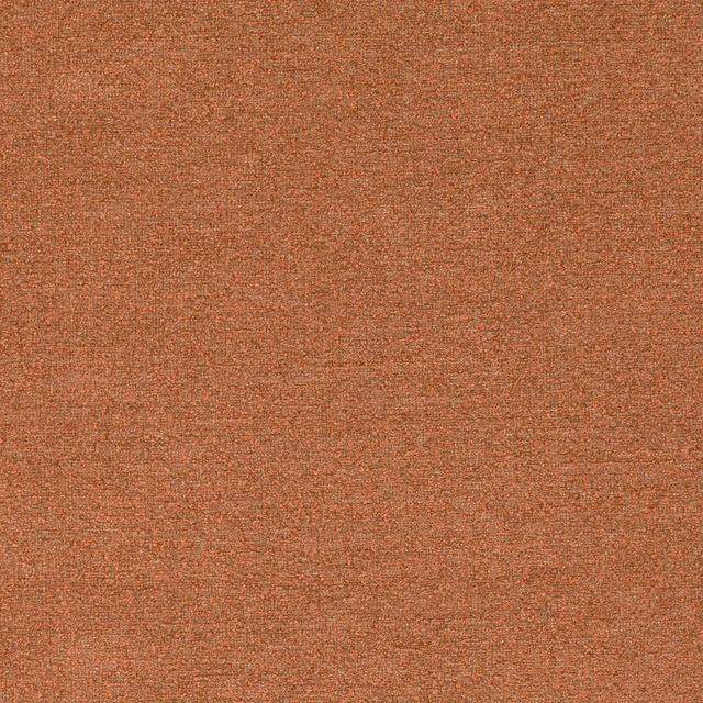Close-up of Gobi Terracotta’s warm russet plain weave with fine flecked texture
