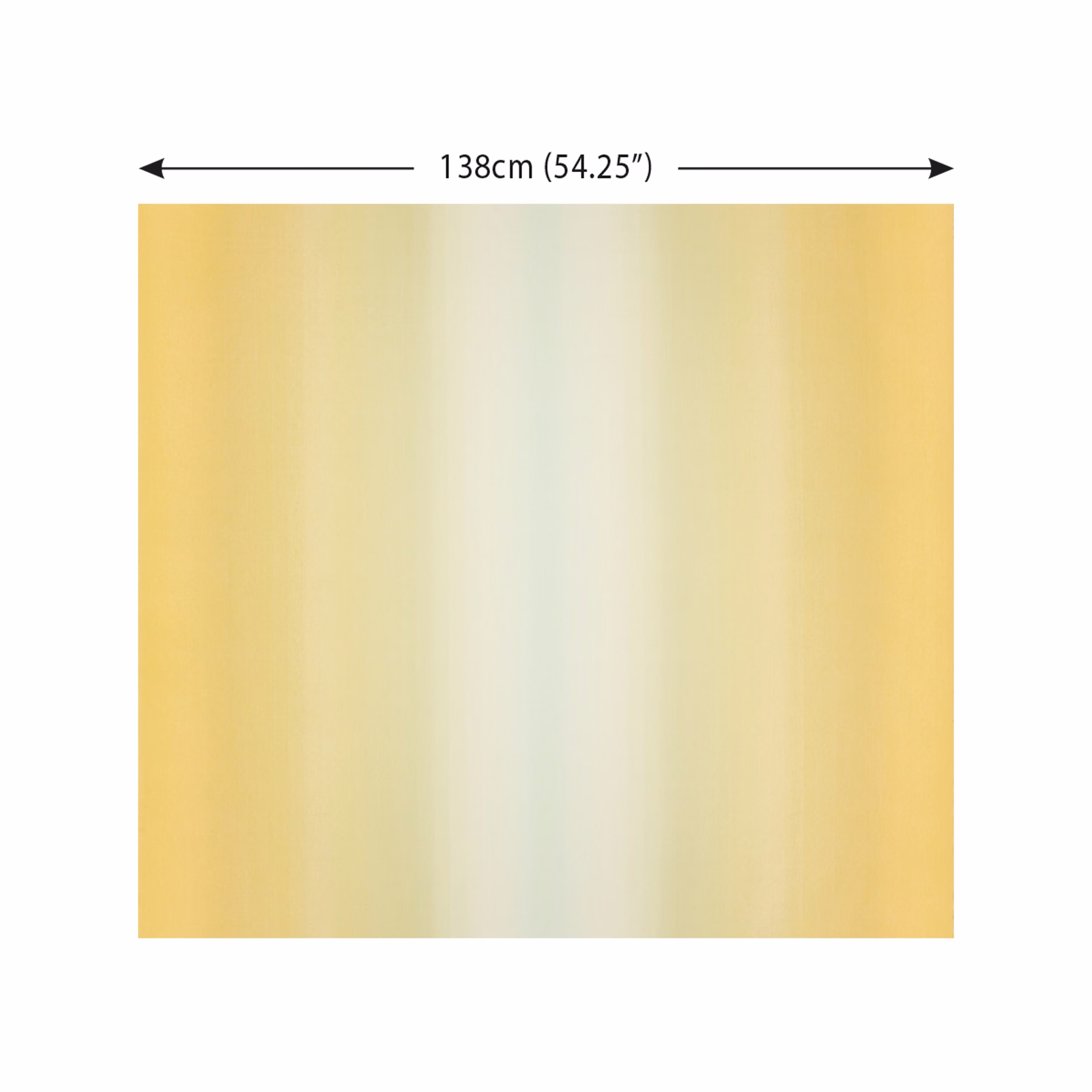 Dip Oasis fabric in golden yellow, ochre and pale mint blurred vertical bands