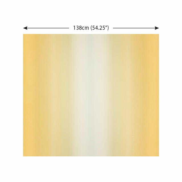 Dip Oasis fabric in golden yellow, ochre and pale mint blurred vertical bands