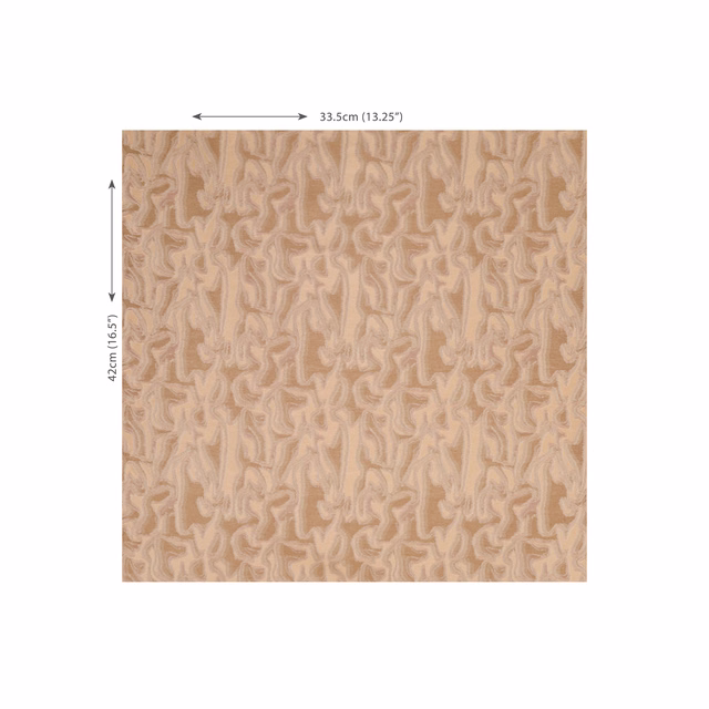 Warm beige swatch with raised, looping ivory organic lines and subtle tonal depth