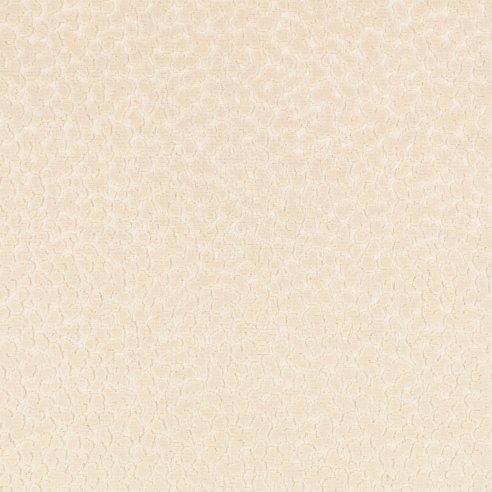 Pale chalk-cream woven fabric with subtle small-scale looping organic marks
