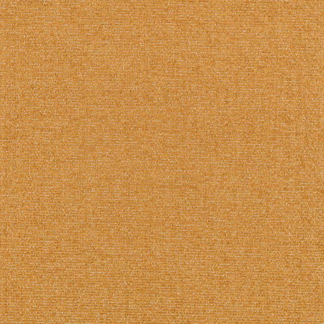 Close-up of warm ochre-gold woven textile with fine horizontal slub texture