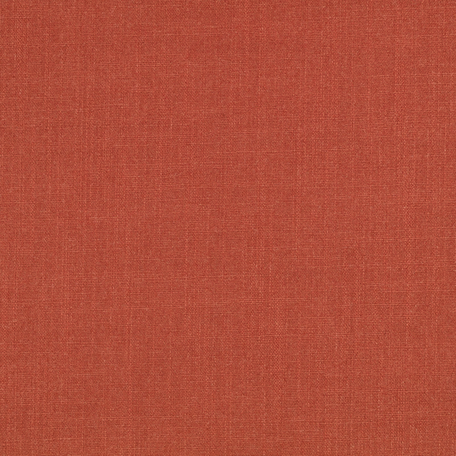 Warm cayenne terracotta fabric with a subtle fine crosshatched woven texture