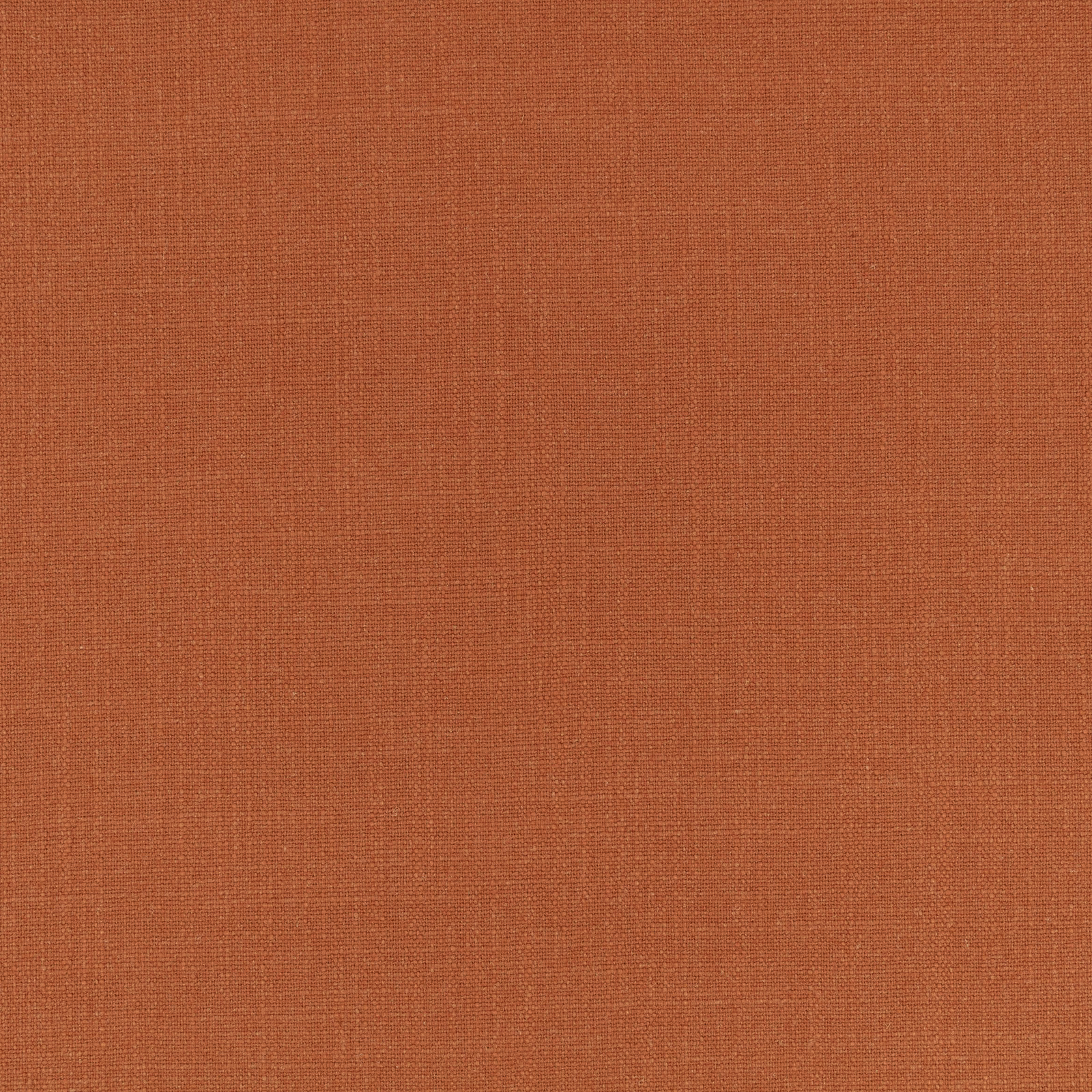 Warm cinnamon terracotta plain weave with a subtle fine crosshatch texture