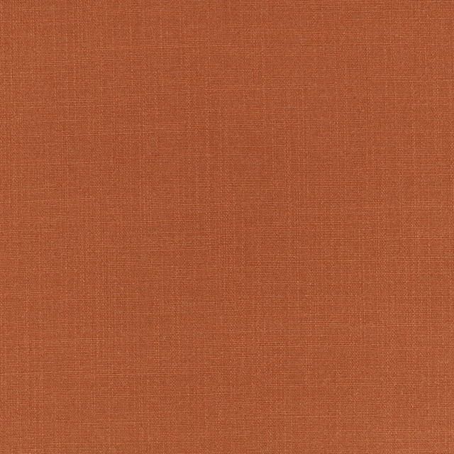 Warm cinnamon terracotta plain weave with a subtle fine crosshatch texture
