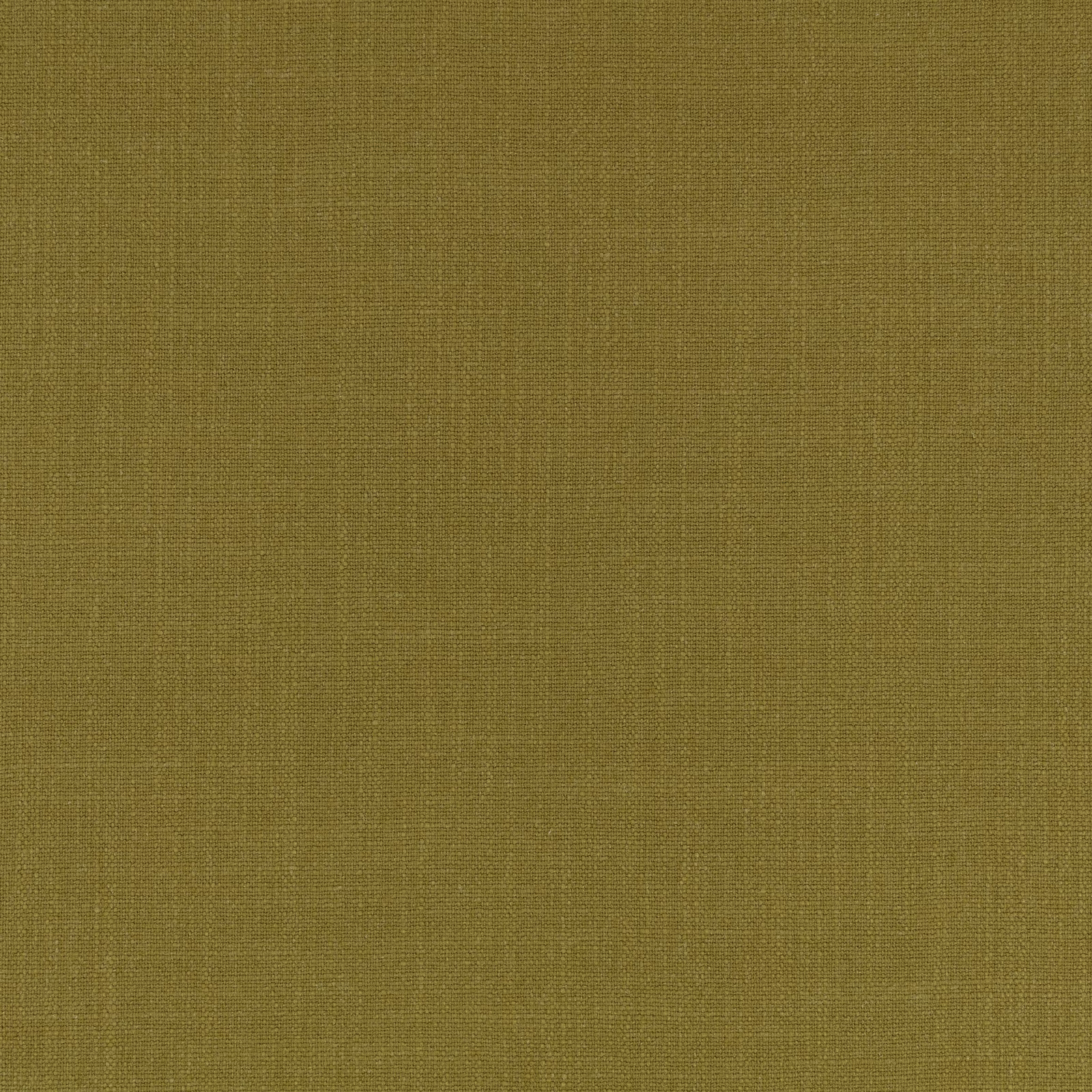 Close-up of muted olive-green Hackney fabric with a fine tonal crosshatch weave