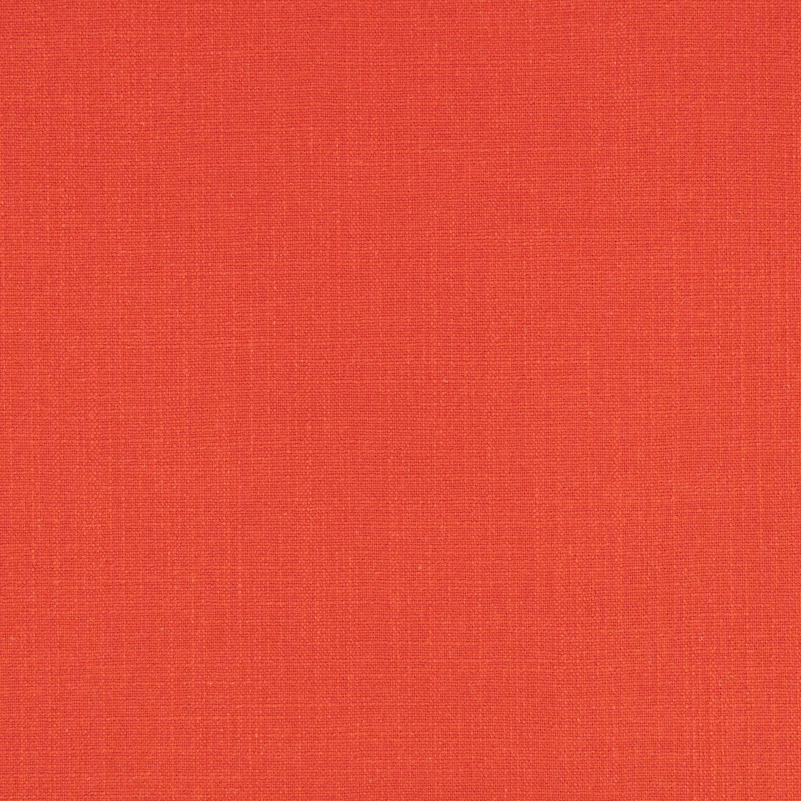 Vivid coral-red Hackney fabric with a fine, subtly crosshatched woven texture