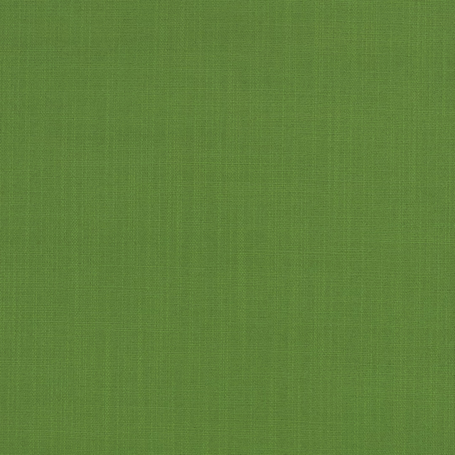 Close view of muted frog green plain weave with fine vertical tonal variation