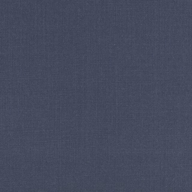 Close-up of dark blue-grey Hackney fabric with a fine, subtly crosshatched weave