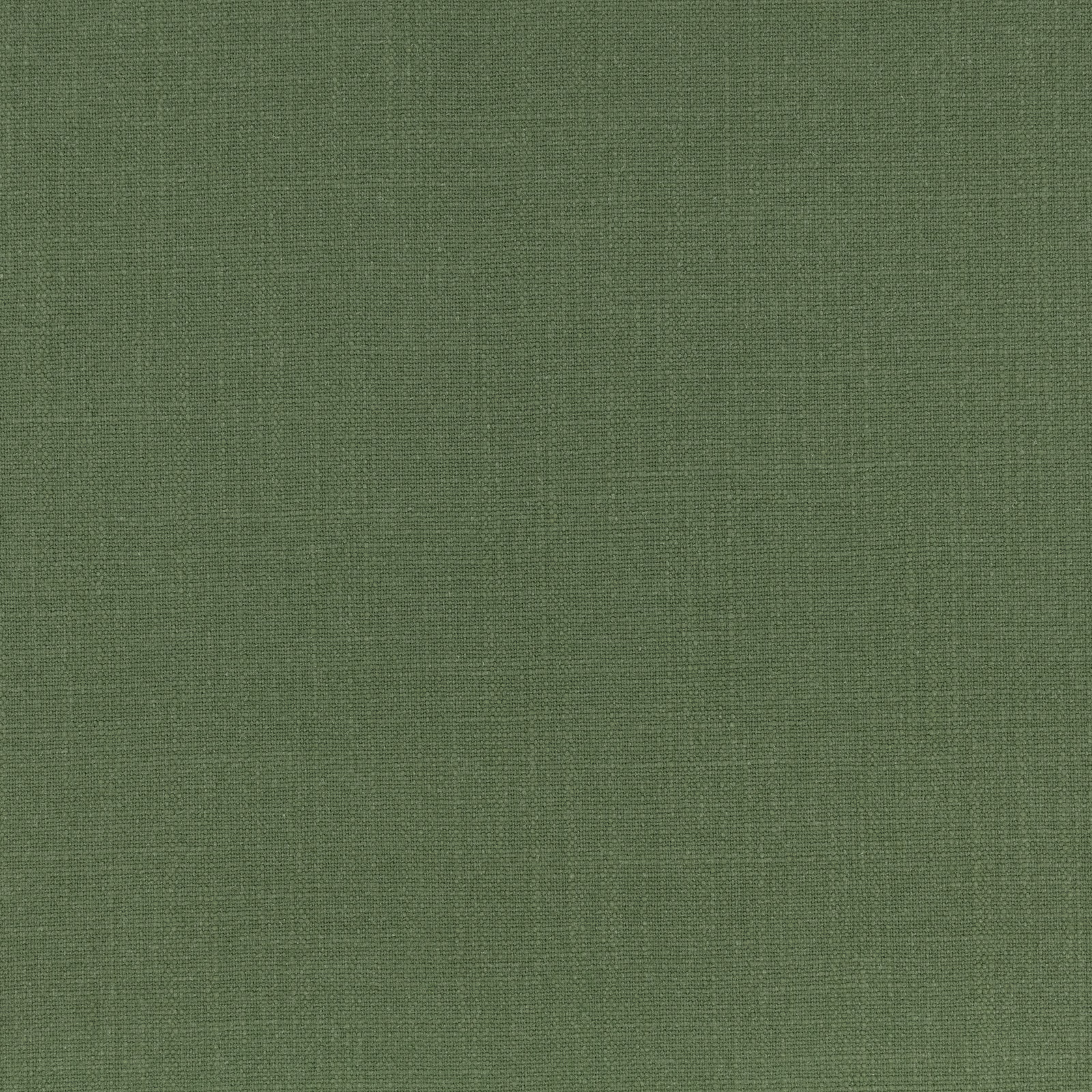 Muted moss-green plain weave with a fine, softly varied texture