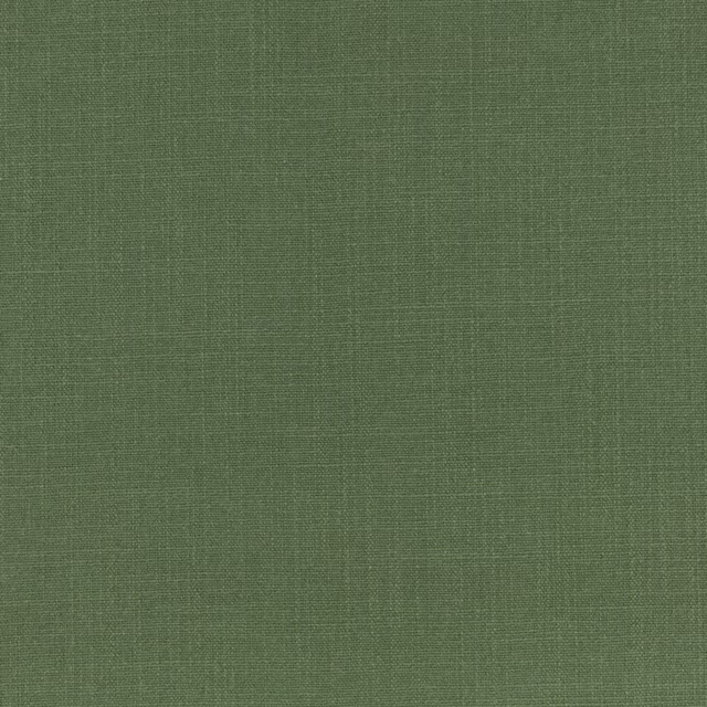Muted moss-green plain weave with a fine, softly varied texture