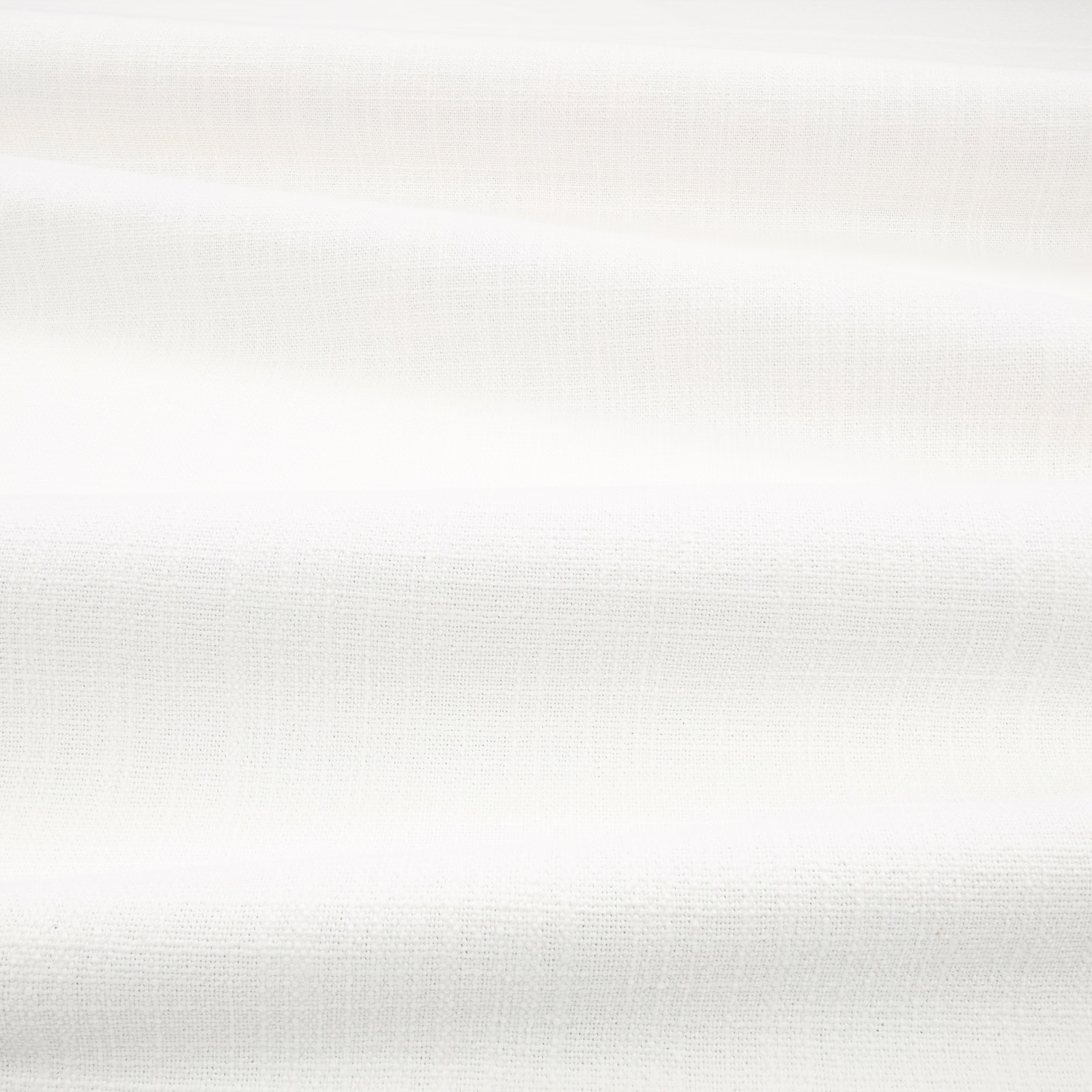 Soft white fine weave with subtle horizontal bands and airy texture