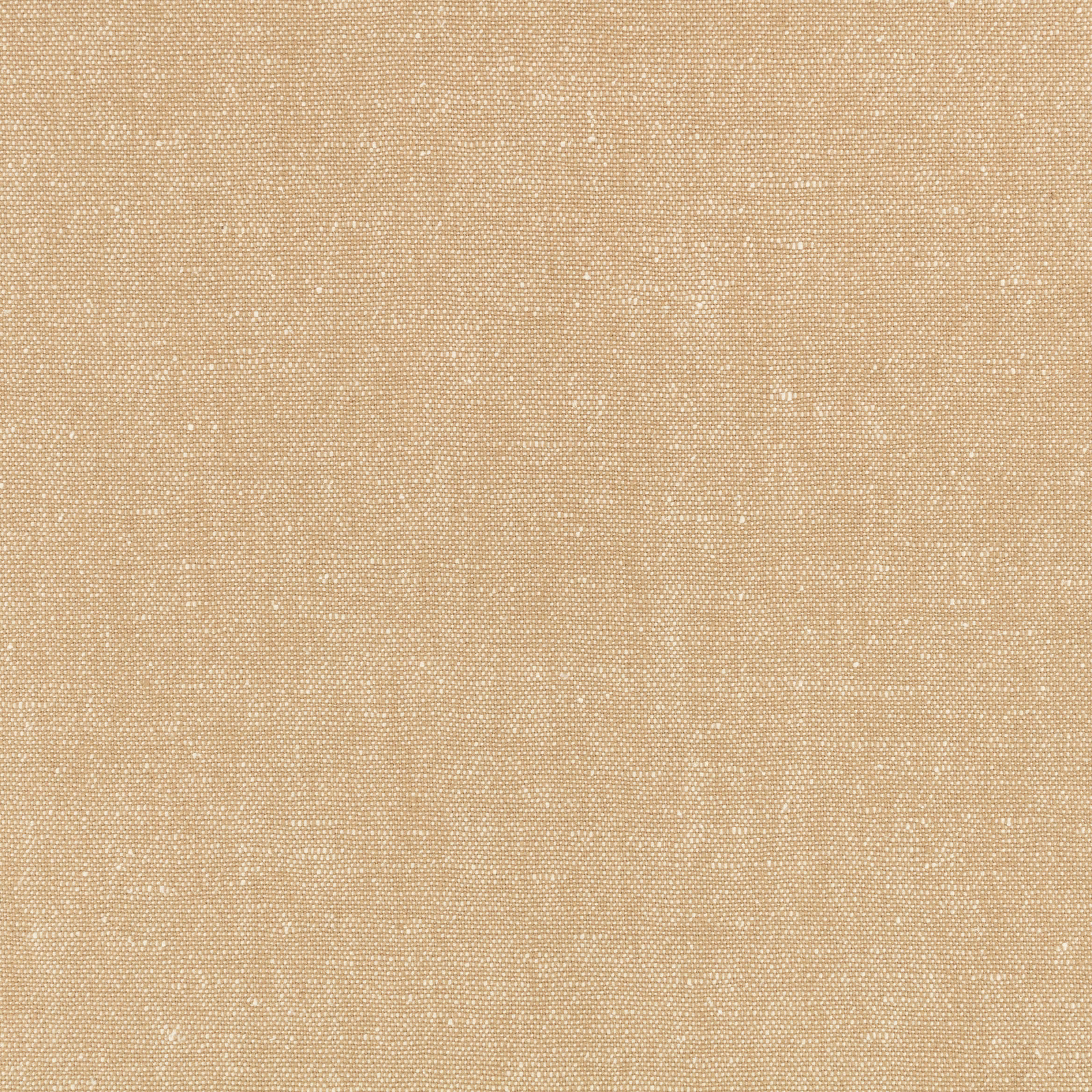 Close-up of warm sandy beige fabric with a fine irregular crosshatch weave