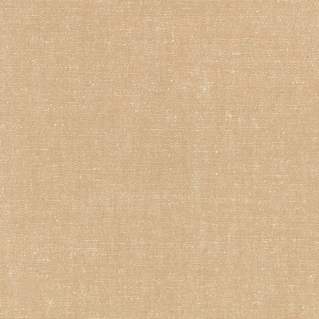 Close-up of warm sandy beige fabric with a fine irregular crosshatch weave