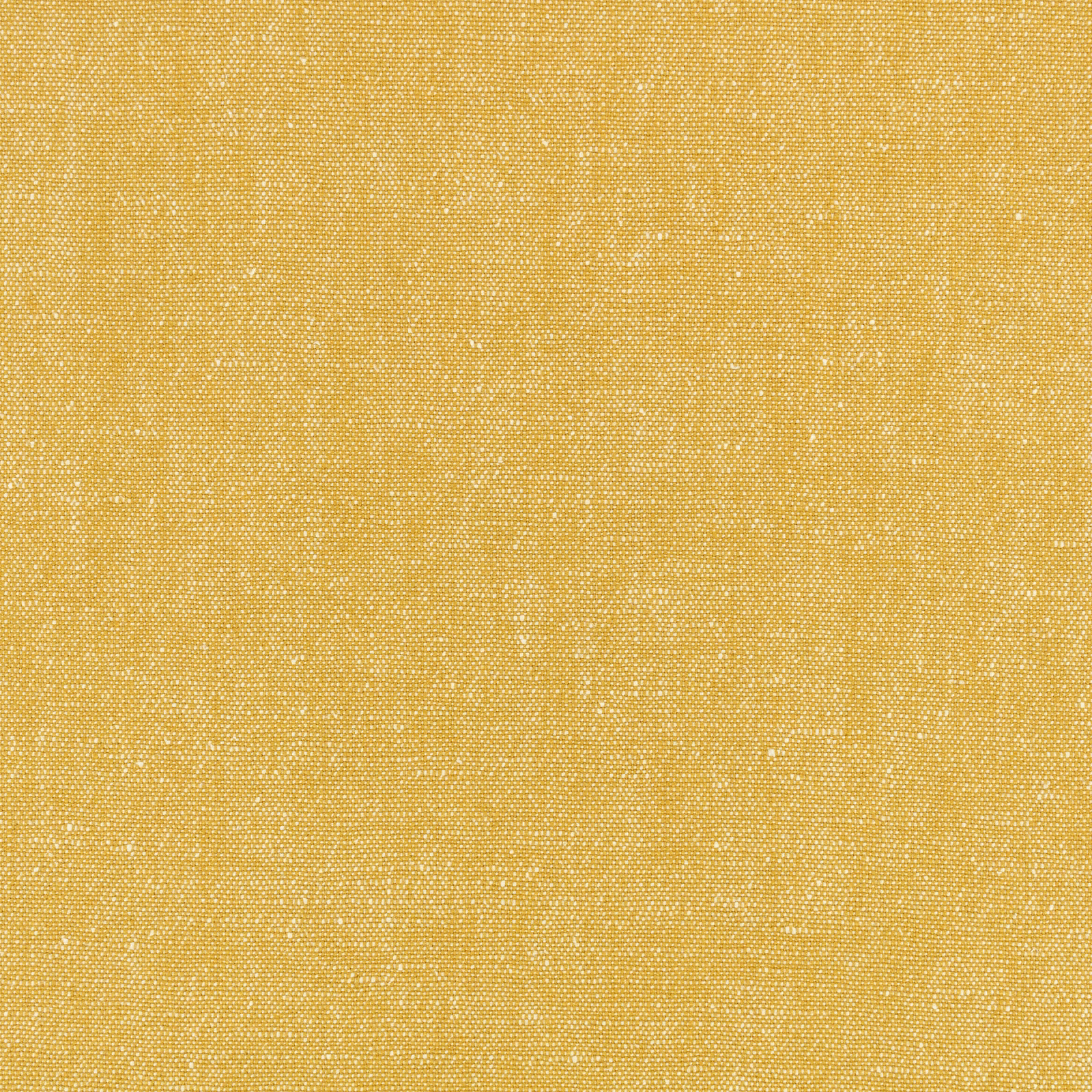 Close-up of warm mustard yellow Hampstead fabric with a fine, subtly irregular weave