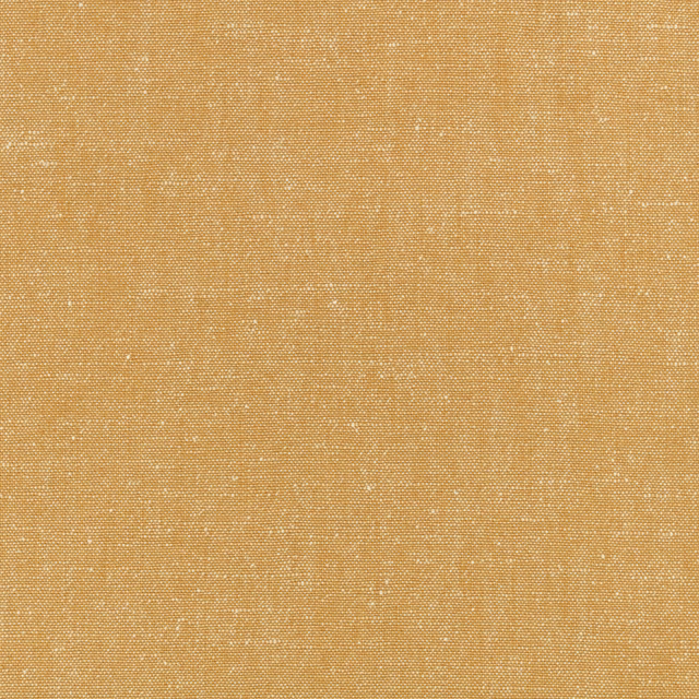 Warm tobacco-gold fabric showing a fine, softly flecked plain weave texture