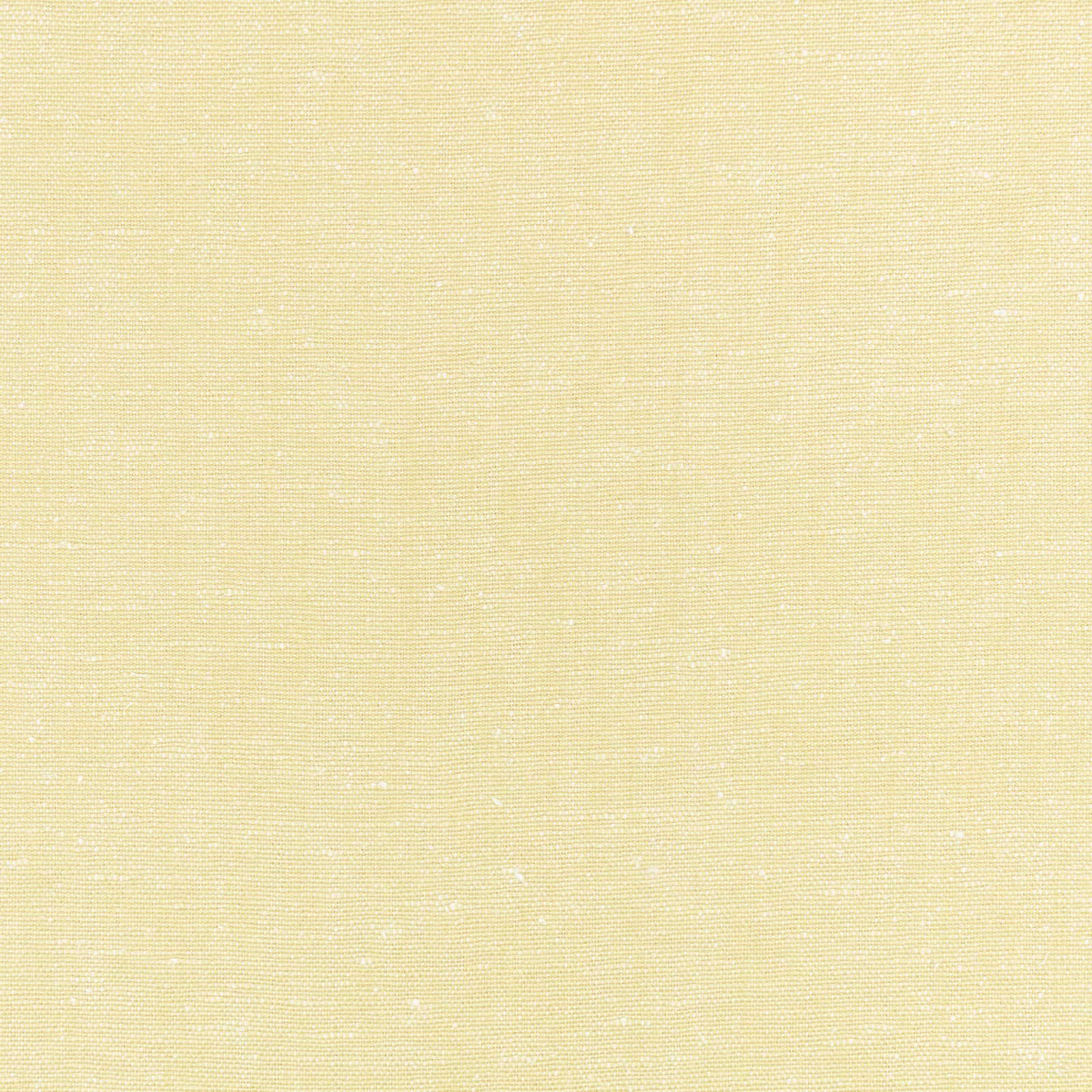 Pale buttery yellow fabric with a fine horizontal weave and tiny light flecks