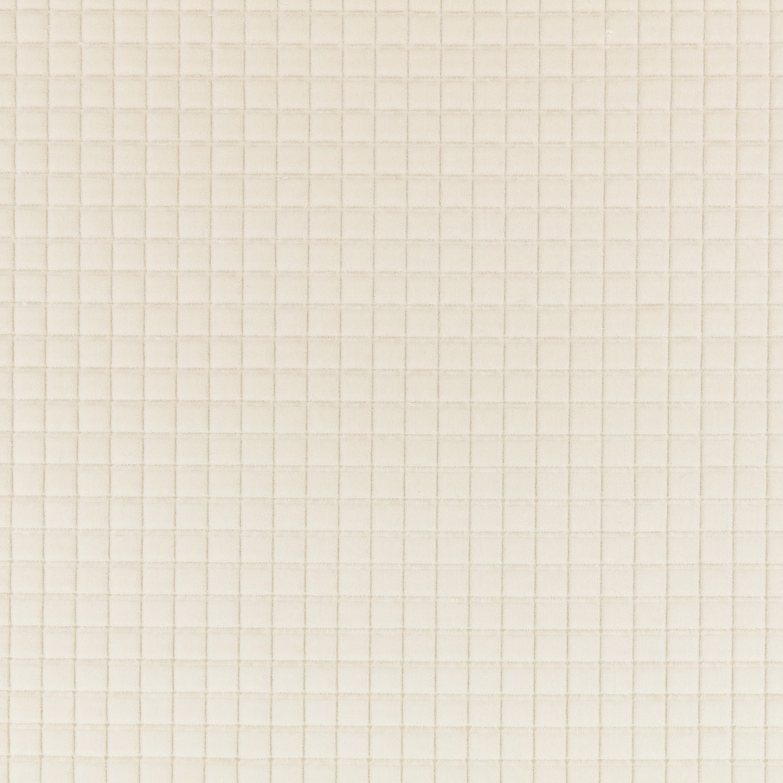 Pale chalk ivory fabric with a fine, evenly spaced woven grid texture