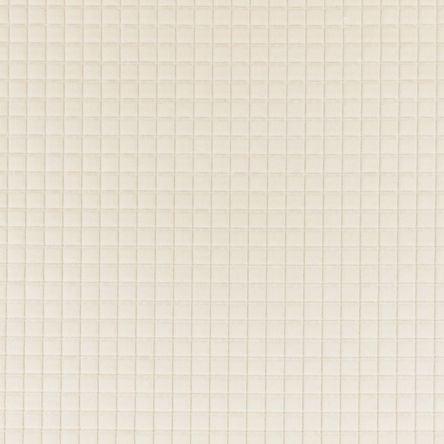 Pale chalk ivory fabric with a fine, evenly spaced woven grid texture