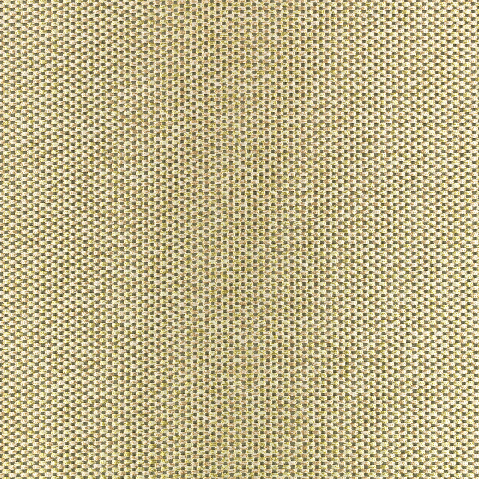 Pale olive and cream micro-check weave with a softly textured surface