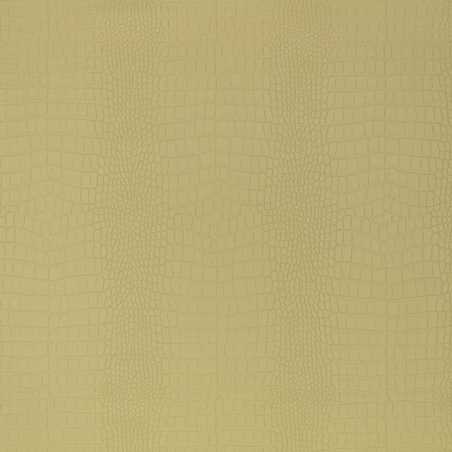 Muted artichoke-green crocodile-effect fabric with softly embossed irregular scale texture