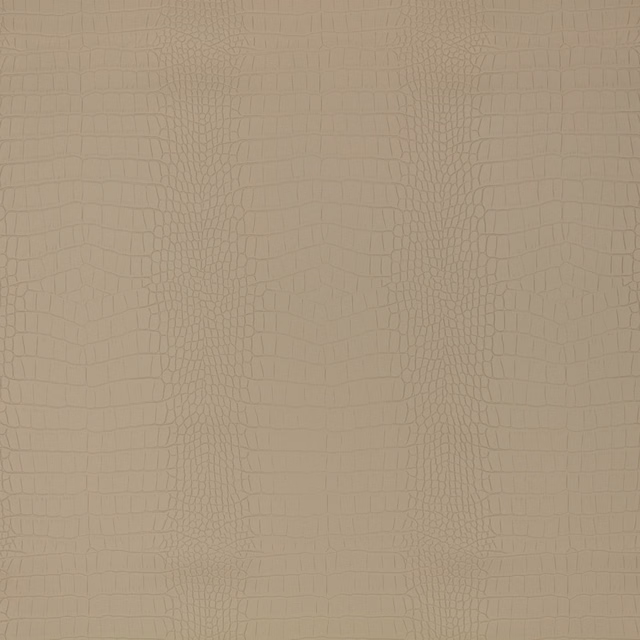 Muted taupe crocodile embossing with vertical bands and softly varied scale texture