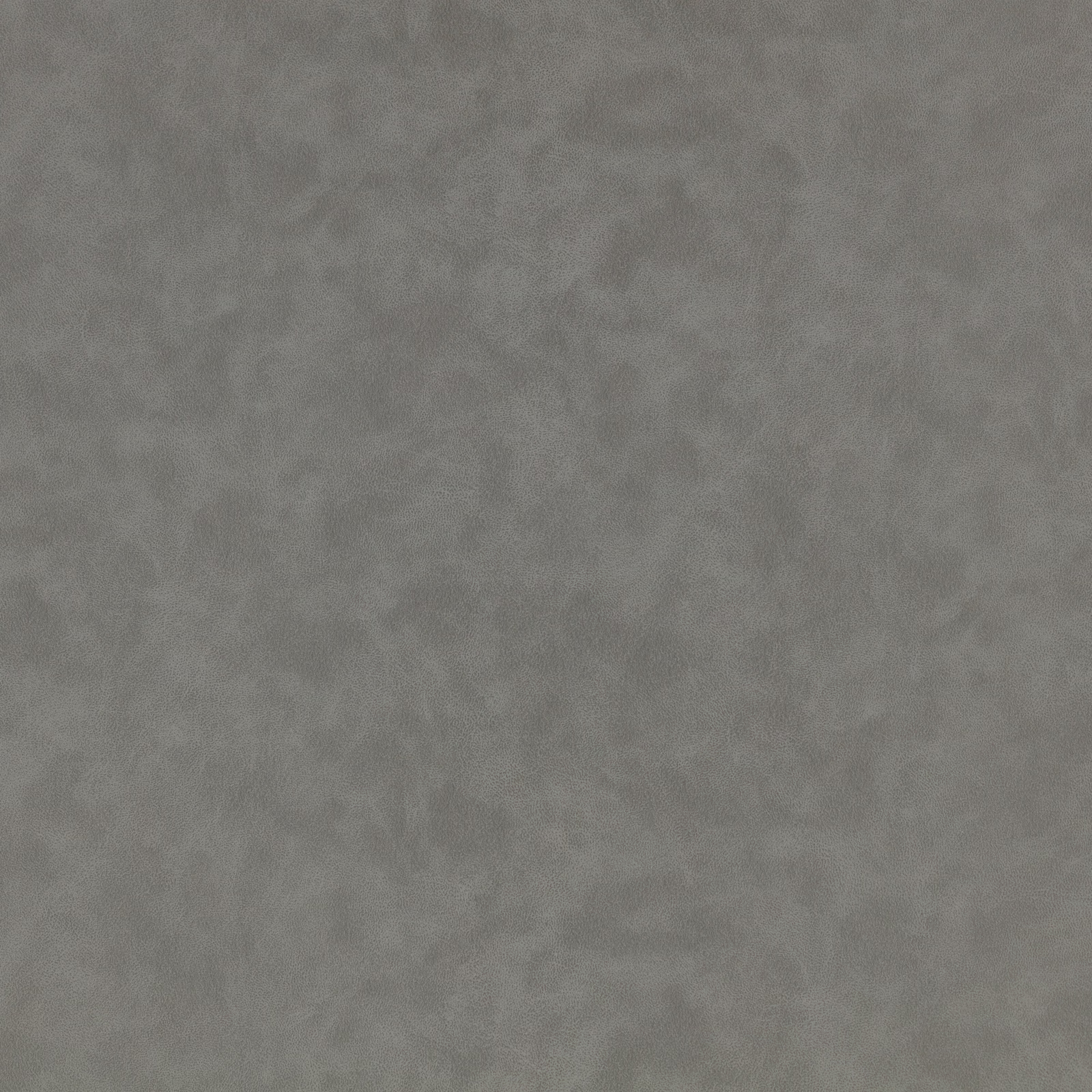 Cool concrete-grey fabric with subtle cloudy mottling and a smooth leather-like surface