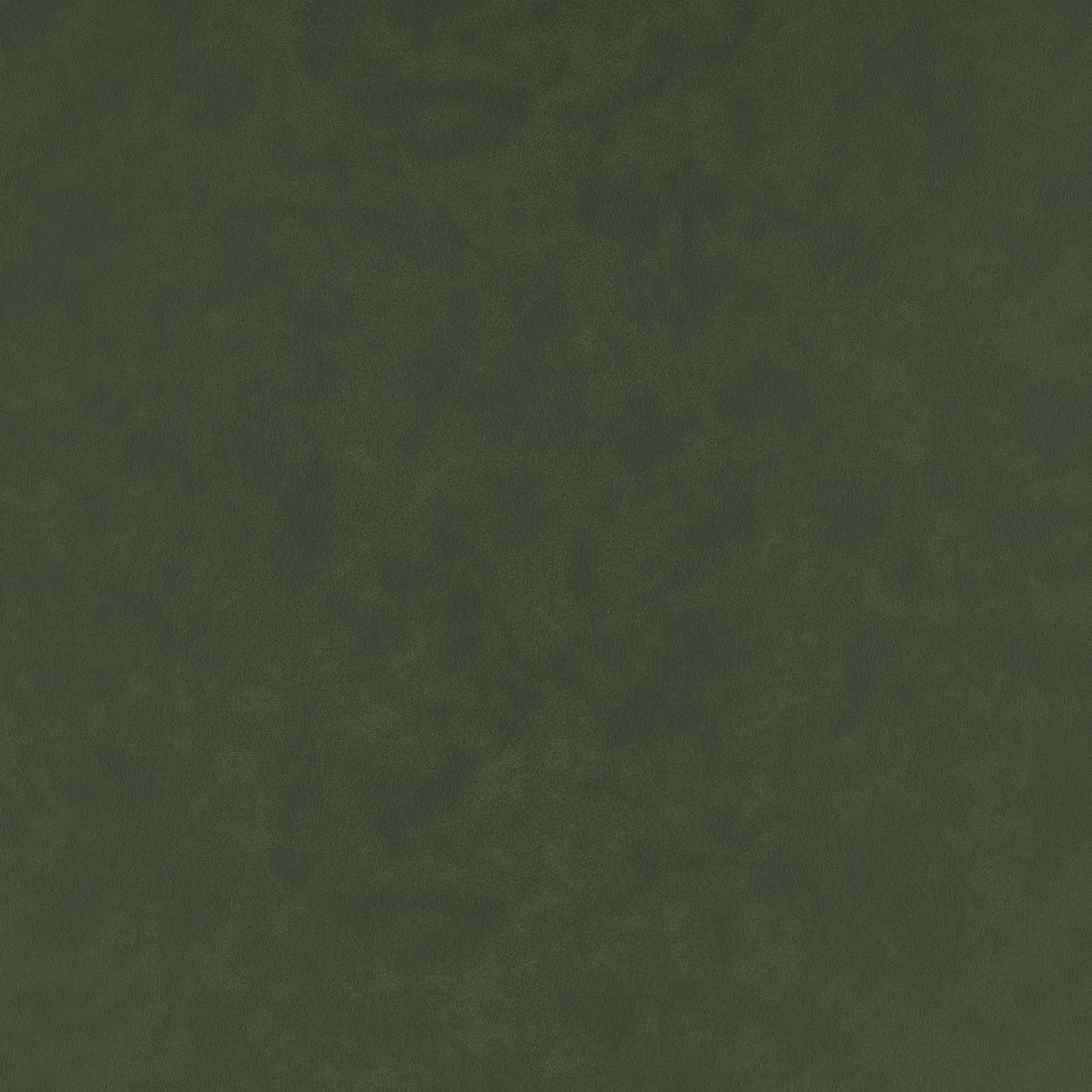 Deep olive green mottled fabric swatch with a soft matte, cloudy surface
